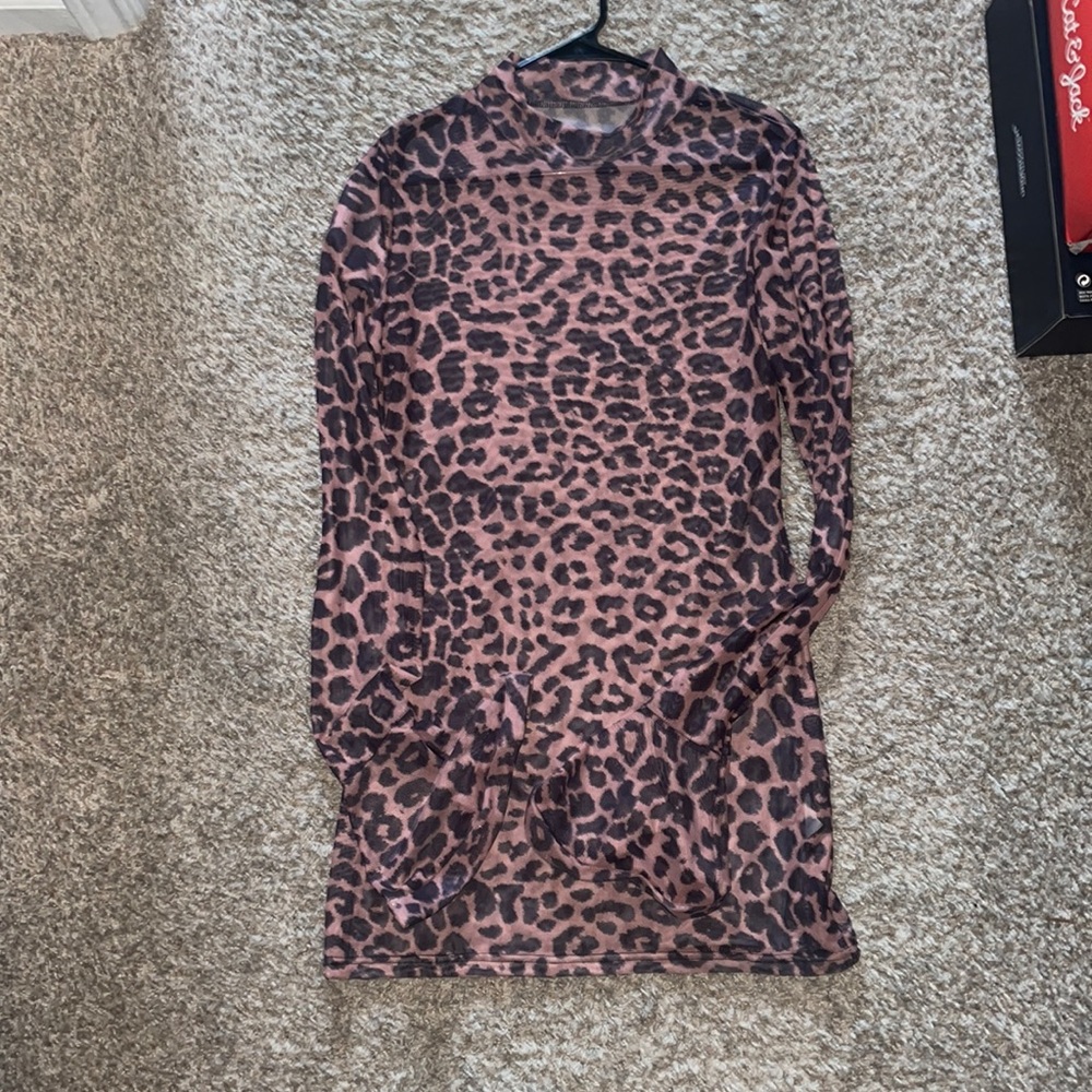 Sheer Cheetah dress